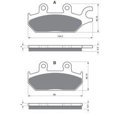 BRZDOVÉ OBLOŽENIE GOLDFREN 345 K5
