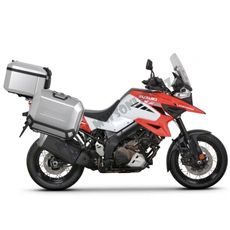 KOMPLETNÁ SADA HLINÍKOVÝCH KUFROV SHAD TERRA, 37 LITROVÝ VRCHNÝ KUFOR, 47/47 LITROVÝ BOČNÉ KUFRE, VRÁTANE MONTÁŽNEJ SADY A PLATNI SHAD SUZUKI DL 1000 V-STROM/ DL 1050 V-STROM