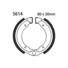 BRZDOVÉ ČEĽUSTE -SADA EBC S614 INCLUDING SPRINGS