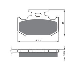 BRZDOVÉ OBLOŽENIE GOLDFREN 100 S3