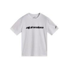 ALPINESTARS RACE WORDMARK CSF – VOĽNOČASOVÉ MOTO TRIČKO (BIELA/ČIERNA)