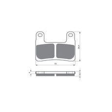 BRZDOVÉ OBLOŽENIE GOLDFREN 397 S33 STREET FRONT