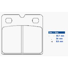 BRZDOVÉ OBLOŽENIE CL BRAKES 2332 C60