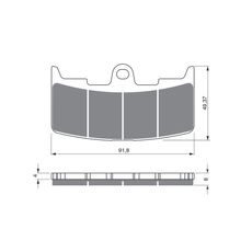 BRZDOVÉ OBLOŽENIE GOLDFREN 270 S33 STREET FRONT