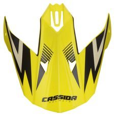 ŠILT PRE PRILBY CROSS CUP ONE, CASSIDA - ČR (BIELA PERLEŤ/ŽLUTÁ FLUO/ČERNÝ)