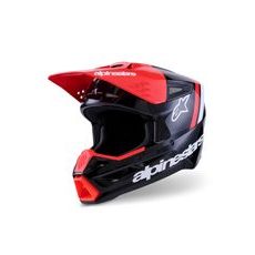 PRILBA S-M3 RADIUM, ALPINESTARS (ČERNÁ/ČERVENÁ FLUO/BÍLÁ) 2026