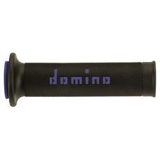 GRIPY A010 (ROAD) DĹŽKA 120 + 125 MM, DOMINO (ČERNO-FIALOVÉ)