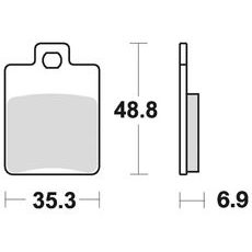 BRZDOVÉ DOŠTIČKY, BRAKING (SEMI-METALICKÁ ZMES SM1) 2 KS V BALENÍ