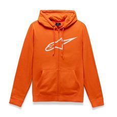 MIKINA AGELESS II FLEECE, ALPINESTARS (ORANŽOVÁ/BÍLÁ)