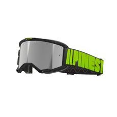 OKULIARE VISION 5 HOLLOW, ALPINESTARS (ŠEDÁ/ŽLTÁ FLUO, ZRKADLOVÉ STRIEBORNÉ PLEXI) 2025
