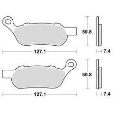 BRZDOVÉ DOŠTIČKY, BRAKING (SINTEROVÁ ZMES CM88) 2 KS V BALENIE