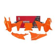 SADA PLASTOV 6 DIELOV KTM, RTECH (ORANŽOVÁ, ČIERNA)