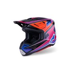 PRILBA SM7 FUSE, ALPINESTARS (MODRÁ/FIALOVÁ/RŮŽOVÁ) 2026