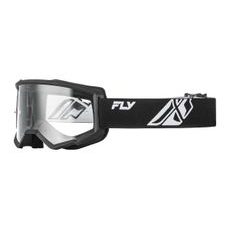 OKULIARE FOCUS, FLY RACING - USA (ČIERNA/BIELA - ČÍRE PLEXI)
