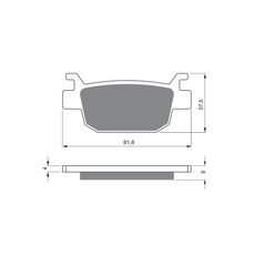 BRZDOVÉ OBLOŽENIE GOLDFREN 287 S3