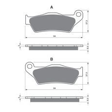 BRZDOVÉ OBLOŽENIE GOLDFREN 349 S3