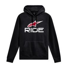 ALPINESTARS RIDE 4.0 – VOĽNOČASOVÁ MOTO MIKINA (ČIERNA/BIELA/ČERVENÁ)