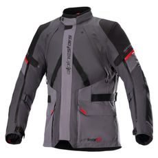 ALPINESTARS MONTEIRA DRYSTAR XF – MOTOCYKLOVÁ BUNDA NA CESTNÚ JAZDU (TMAVO SIVÁ/ČIERNA/ČERVENÁ) 2024