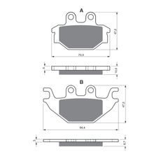 BRZDOVÉ OBLOŽENIE GOLDFREN 230 K5