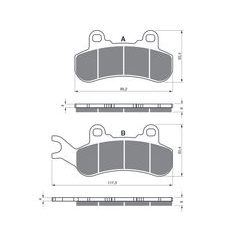 BRZDOVÉ OBLOŽENIE GOLDFREN 376 S33 OFF-ROAD FRONT