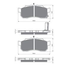 BRZDOVÉ OBLOŽENIE GOLDFREN 339 S33 OFF-ROAD FRONT