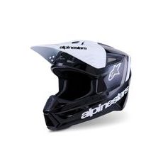 PRILBA S-M3 RADIUM, ALPINESTARS (ČERNÁ/BÍLÁ/ŠEDÁ) 2026