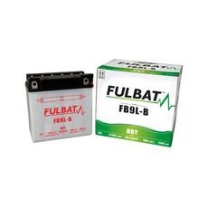 BATÉRIA 12 V, YB9L-B, 9AH, 130A, KONVENČNÉ 135X75X139 FULBAT (VR. BALENIE ELEKTROLYTU)