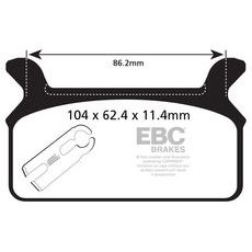 BRZDOVÉ OBLOŽENIE EBC FA201