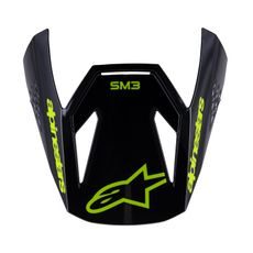 KŠILT PRO PŘILBY S-M3 RADIUM, ALPINESTARS (ŽLUTÁ FLUO/ČERNÁ/MODRÁ)