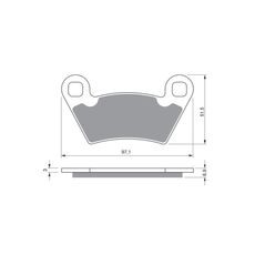 BRZDOVÉ OBLOŽENIE GOLDFREN 312 K5