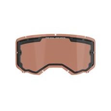 ALPINESTARS PLEXI PRE OKULIARE VISION 8/5/3 – NÁHRADNÉ SKLO (PLEXI) NA MOTOKROSOVÉ OKULIARE (DVOJITÉ ANTIFOG ORANŽOVO HNEDÁ AFTERBURN)