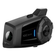 BLUETOOTH HANDSFREE HEADSET 10C EVO S INTEGROVANOU 4K KAMEROU (DOSAH 1,6 KM), SENA