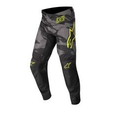 NOHAVICE RACER TACTICAL 2022, ALPINESTARS (ČERNÁ/ŠEDÁ MASKÁČOVÁ/ŽLUTÁ FLUO)