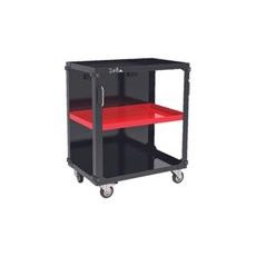 UNDER TABLE TROLLEYS WITH 3 SHELVES LV8 EQC3RS.7605.R L.800 ČERVENÉ