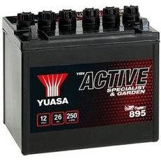 MOTOCYKLOVÁ BATÉRIA 12V, 895, 26AH, 250A, BEZÚDRŽBOVÁ ACTIVE GARDEN 187X127X181, YUASA ORIGINÁL (AKTIVOVANÁ VO VÝROBE)