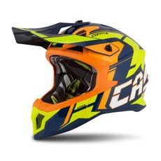 PŘILBA CROSS PRO II CONTRA, CASSIDA (ŽLUTÁ FLUO/ORANŽOVÁ/MODRÁ)