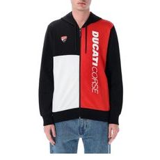 MIKINA NA ZIP DUCATI CORSE, (ČERVENÁ, ČIERNA, BIELA)