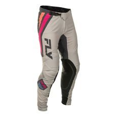 NOHAVICE LITE VICE, FLY RACING - USA 2025 (ŠEDÁ/RŮŽOVÁ)