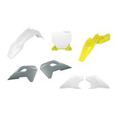 SADA PLASTOV 6 DIELOV HUSQVARNA, RTECH (BIELA, SIVÁ, HUSQV. LEMON ŽLTÁ) OEM FARBY