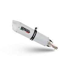 SLIP-ON EXHAUST GPR ALBUS CERAMIC CAN.6.1.ALB WHITE GLOSSY INCLUDING REMOVABLE DB KILLER AND LINK PIPE
