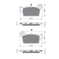 BRZDOVÉ OBLOŽENIE GOLDFREN 346 S3