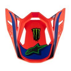 KŠILT PRO PŘILBY SUPERTECH EDICE HAIDEN DEEGAN, ALPINESTARS (ORANŽOVÁ FLUO/FIALOVÁ/RŮŽOVÁ/ZELENÁ, VERZE ECE 22.06)