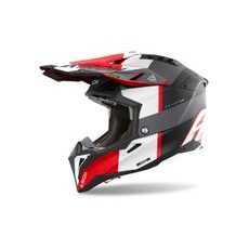 PRILBA AVIATOR 3 MONARCH, AIROH (SIVÁ/ČERVENÁ MATNÁ) 2025