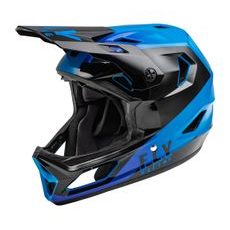CYKLO PŘILBA RAYCE, FLY RACING - USA (ČERNÁ/MODRÁ)