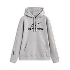 ALPINESTARS PRELUDE OVERSIZED HOODIE – VOĽNOČASOVÁ MOTO MIKINA (SIVÁ)