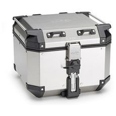 MONOKEY TOPCASE K-FORCE - 42L, KAPPA (STRIEBORNÝ, HLINÍK, 40,9X32,3X45,4 CM)
