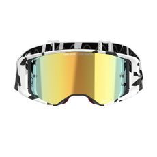 ALPINESTARS SUPERTECH CORP – MOTOKROSOVÉ OKULIARE NA MX A ENDURO (BIELA/ZLATÁ, ZRKADLOVÉ ZLATÉ PLEXI) 2025