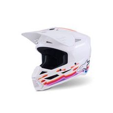 PRILBA S-M3 FORCE, ALPINESTARS (BÍLÁ/ŽLUTÁ/RŮŽOVÁ/FIALOVÁ) 2026