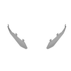 ZADNÍ SPOILER PRO PŘILBU TWIST 3, AIROH (DIZZY - ŠEDÝ MATNÝ)