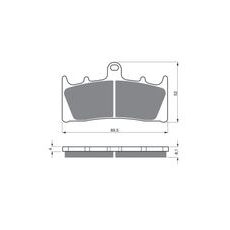 BRZDOVÉ OBLOŽENIE GOLDFREN 039 S3